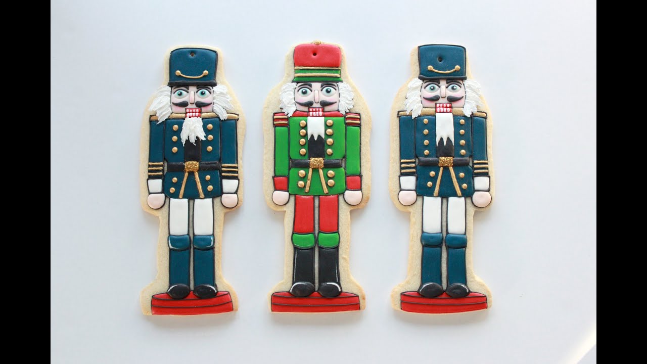 Decorating Nutcracker Christmas Cookies