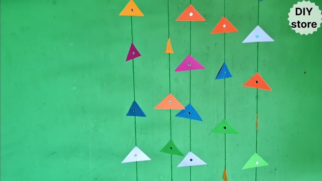 DIY Paper Wall Hanging | Easy & Beautiful Home Decor 🎨#wallhanging 