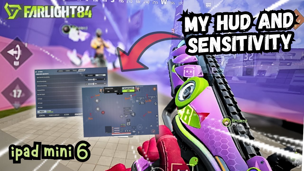 My HUD and Sensitivity Ipad Mini Farlight 84 || FARLIGHT 84
