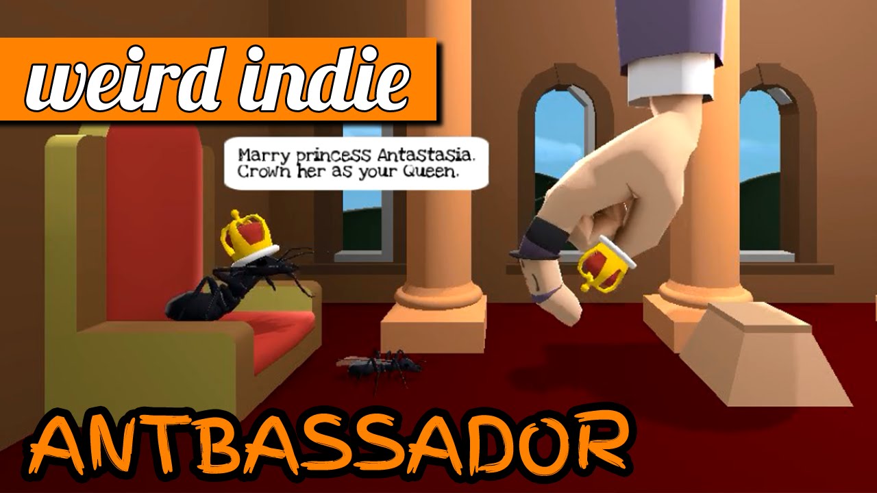 Antbassador gameplay: don't squash the ants! (PC game jam build)