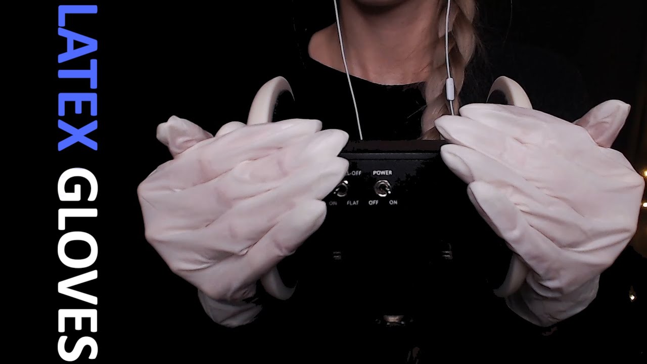 ASMR | Ear massage with latex gloves | Sleep, Study, Meditation, Tingles | 3Dio
