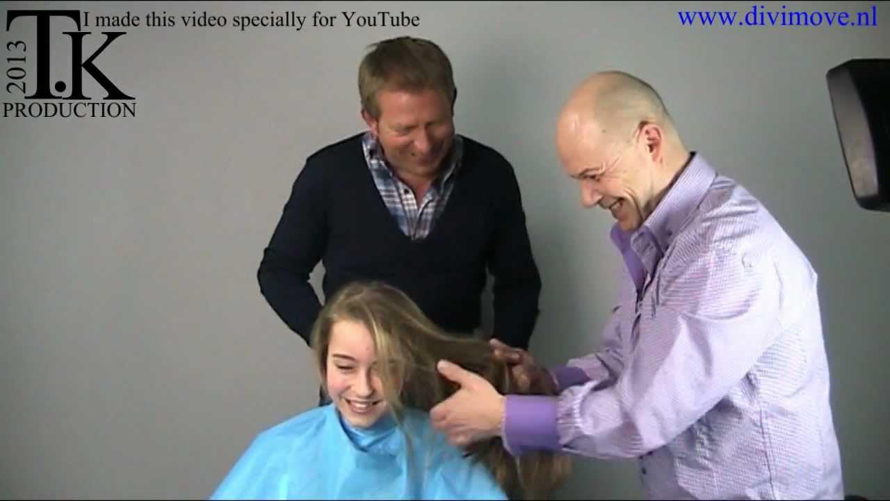 If you need it, I'll give you my hair! Hairdonation of Pleun by Harm Edens and Theo Knoop