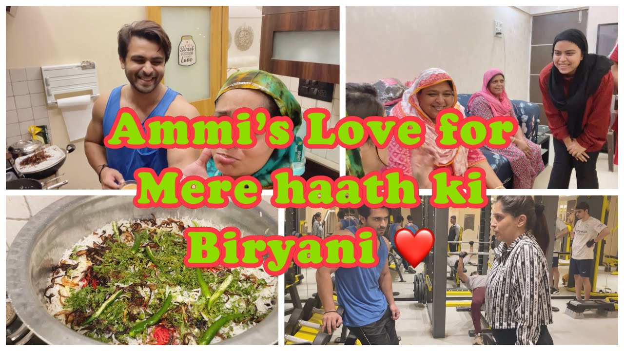 Biryani party for Ammi & Amma| Im enjoying gym this time 😜| Shoaib acting like a typical husband🙈