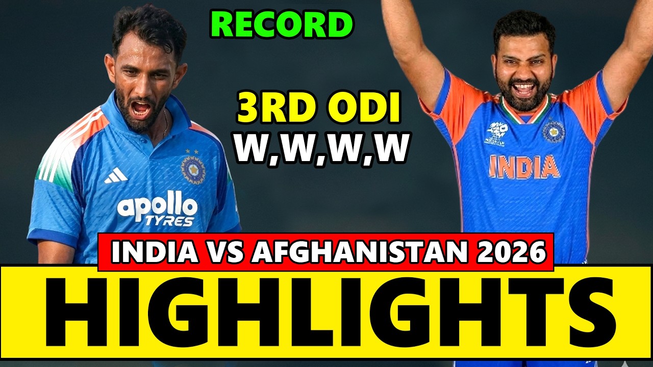 India vs Afghanistan 3rd ODI Match Highlights 2026 | IND VS AFG
