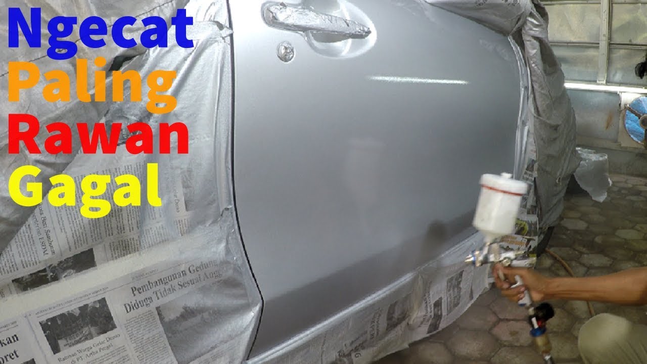 Belajar Tehnik Nyemprot Cat Silver Metalic