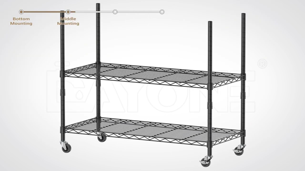 DAYONE Heavy Duty Rolling Garment Rack   3 Tier Adjustable Clothing Rack with Hanging Rods,#home