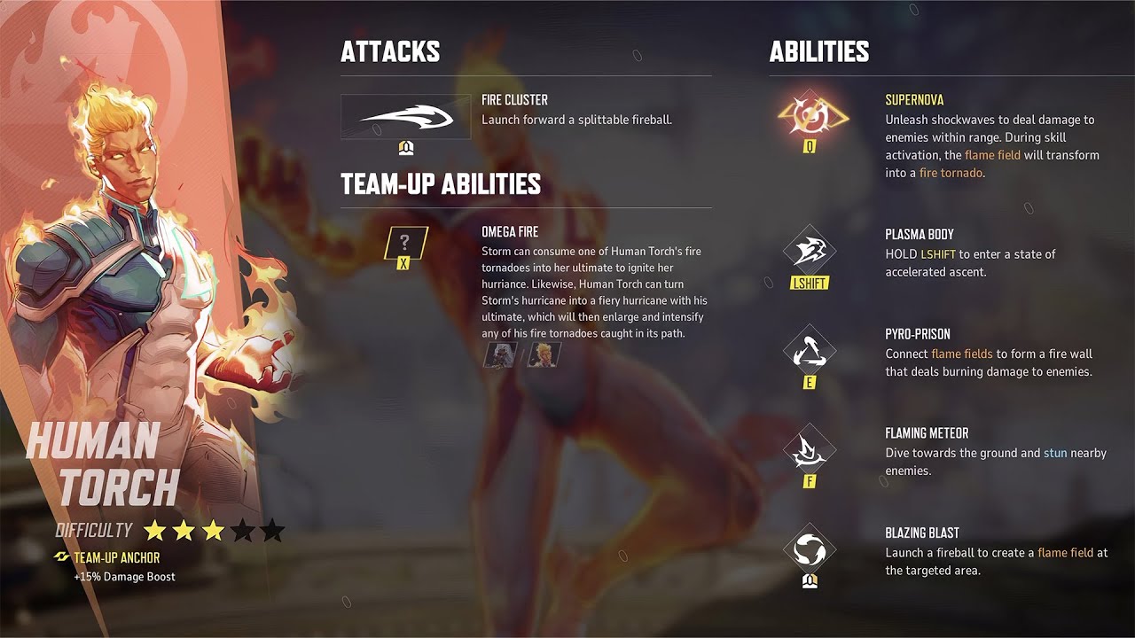 ALL Human Torch Abilities, Ultimate, & INGAME FIRST LOOK! - Marvel Rivals