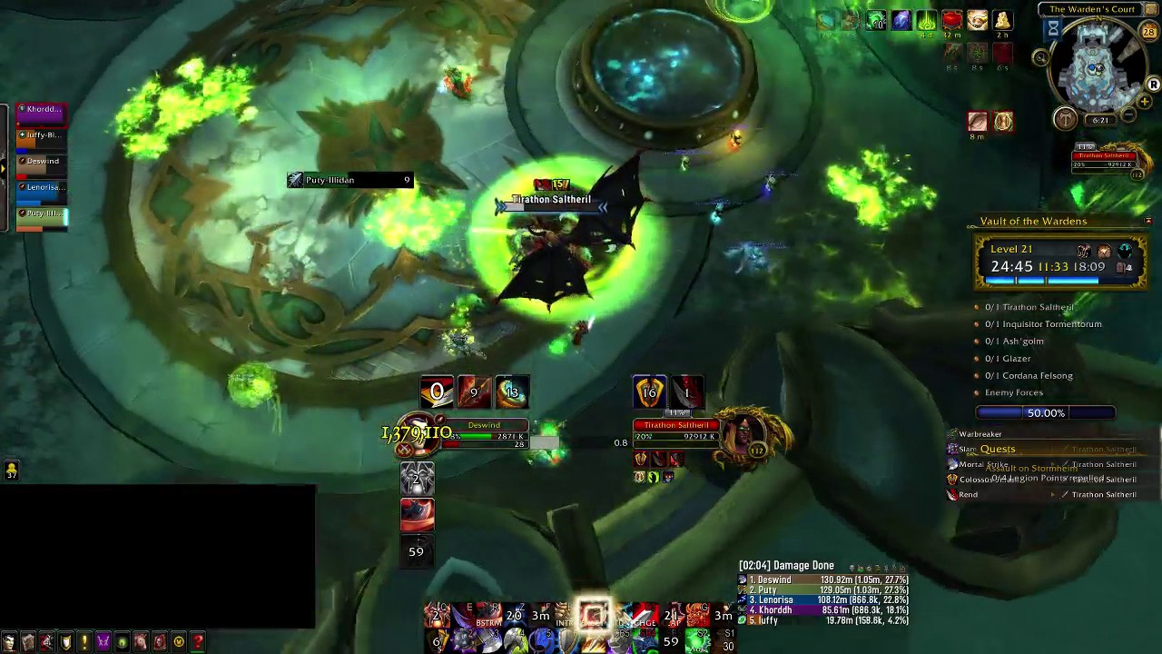 Vault +21 - Teeming, Quaking, Fortified (7.2.5) Arms Warrior PoV
