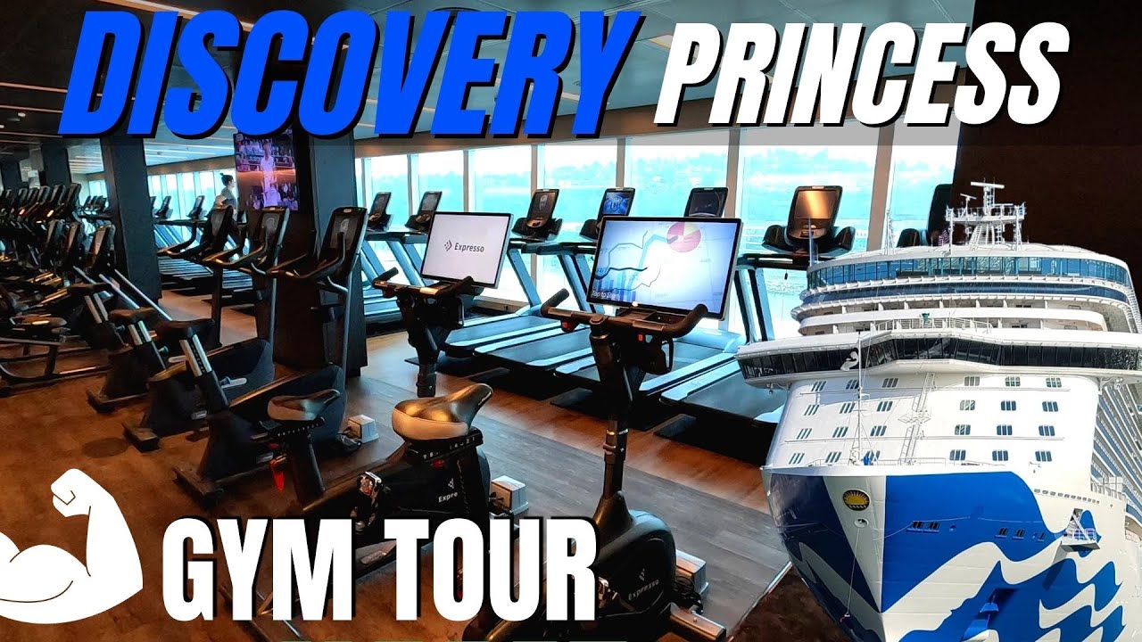 Экскурсия по фитнес-центру Discovery Princess (тренажерный зал круизного лайнера)