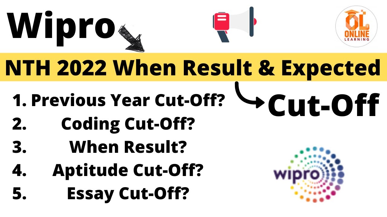 Wipro NTH 2022 When Result & Expected Cut-Off | Clear all points in one Video | Wipro NTH 2022
