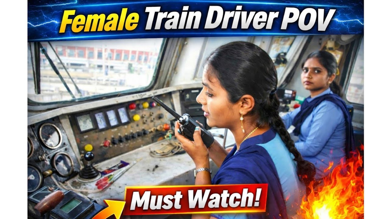 Train Driving For Women Loco Pilots/Train Engine Loco Cabin View | Loco Pilot Cabin View #locopilot