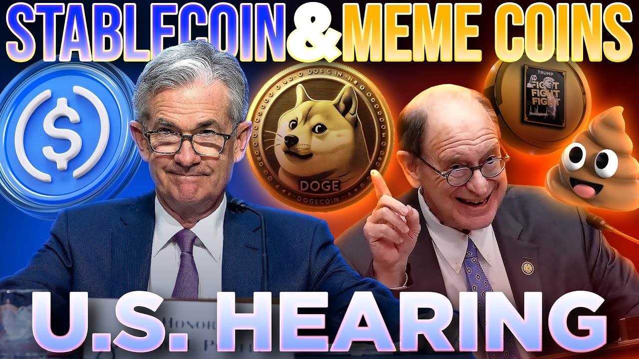 Jerome Powell U.S. Crypto Hearing🚨Meme Coins & Stablecoins🚀