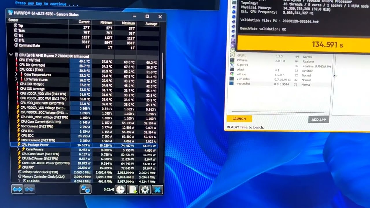 Ryzen 7800x3d tuning on Asrock B650M-H/M.2+ 2x16 DDR5
