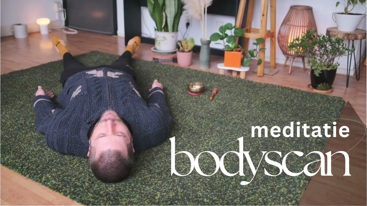 Meditatie oefening: de bodyscan (lichaamsverkenning) - in liggende houding.