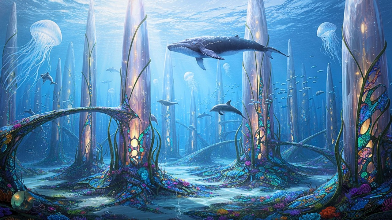 Sci-fi Atmosphere 🌊 Technology & Marine Life Adding A Sense of Tranquility, Deep Sleep & Relax