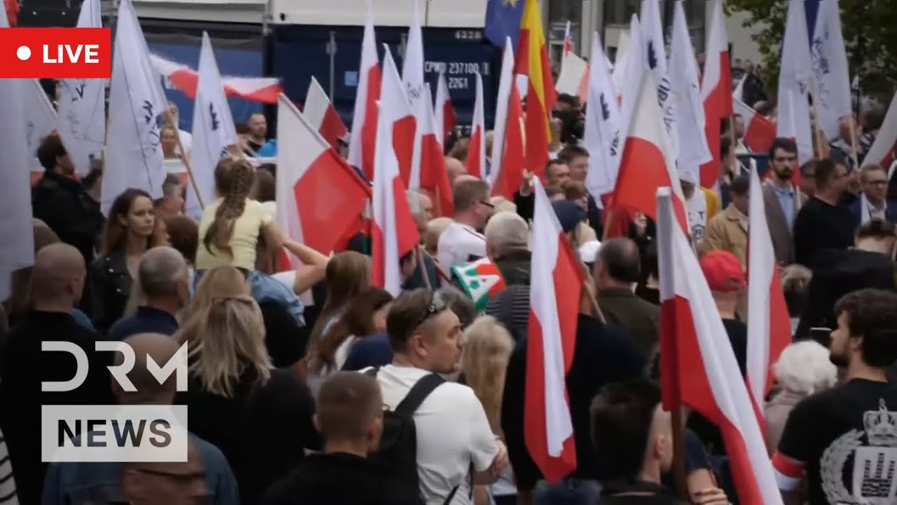 СРОЧНО: Протест против миграции в Варшаве | Прямая трансляция DRM News | AC1G