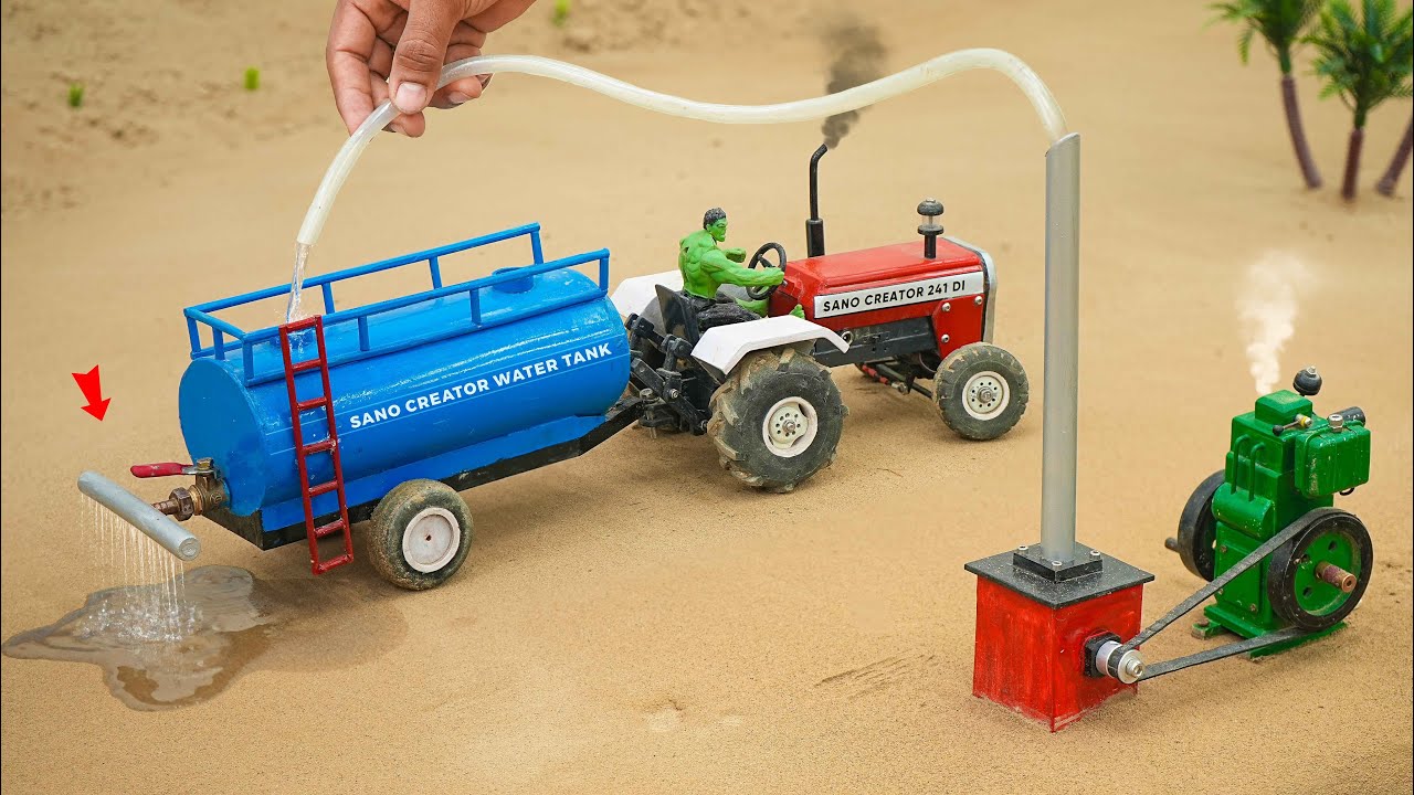diy mini spray system water tank science project @sanocreator