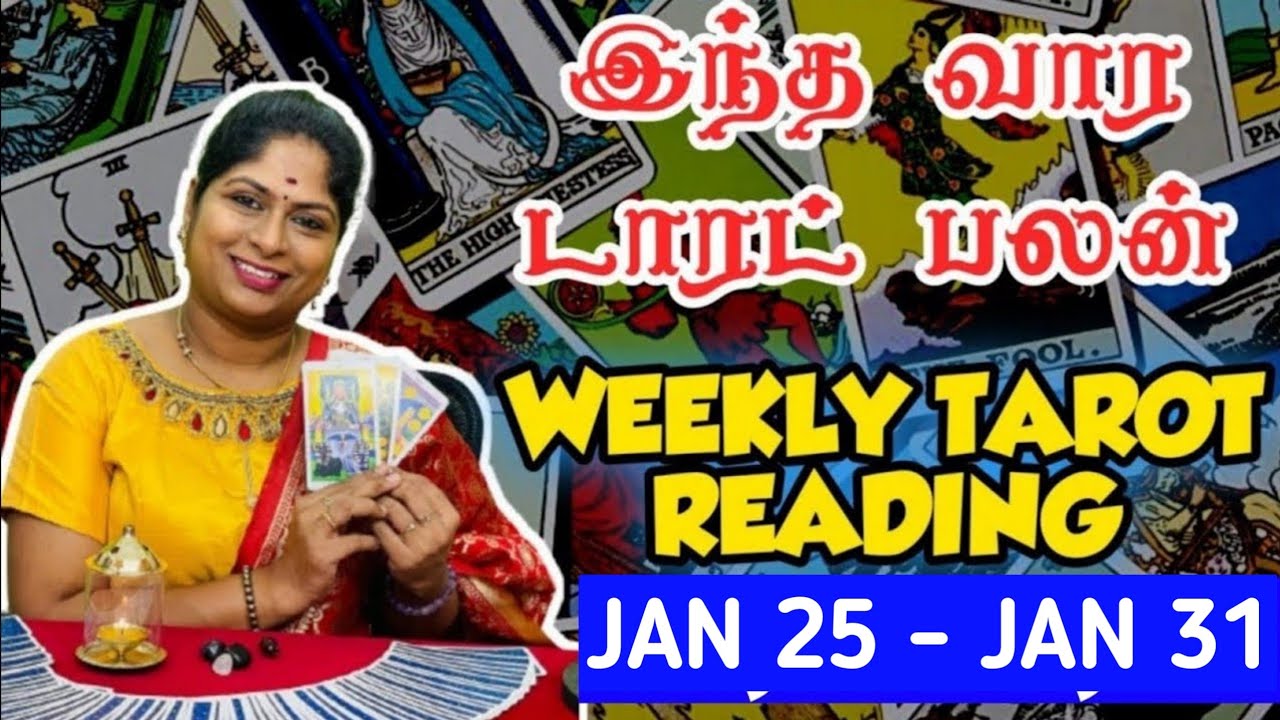 Weekly Tarot Predictions | Vara Rasi Palan | வார டாரட் பலன் | Bhagya Ashok | 25–31 Jan 2026