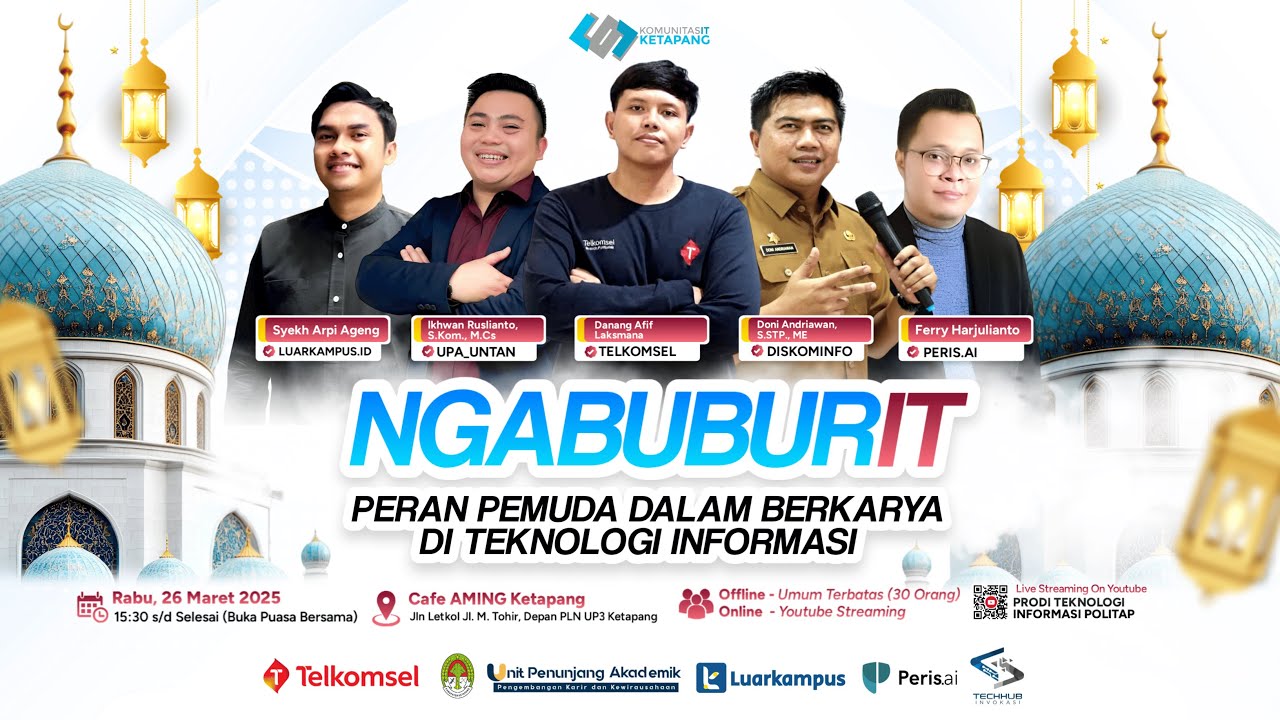[LIVE] NgabuburIT - Peran Pemuda Dalam Berkarya Pada Teknologi Informasi | Sponsored By Telkomsel