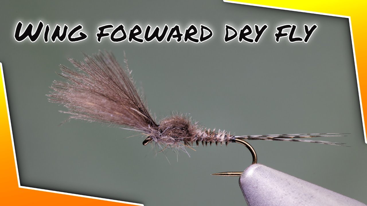 Tying a CDC wings forward dry fly pattern