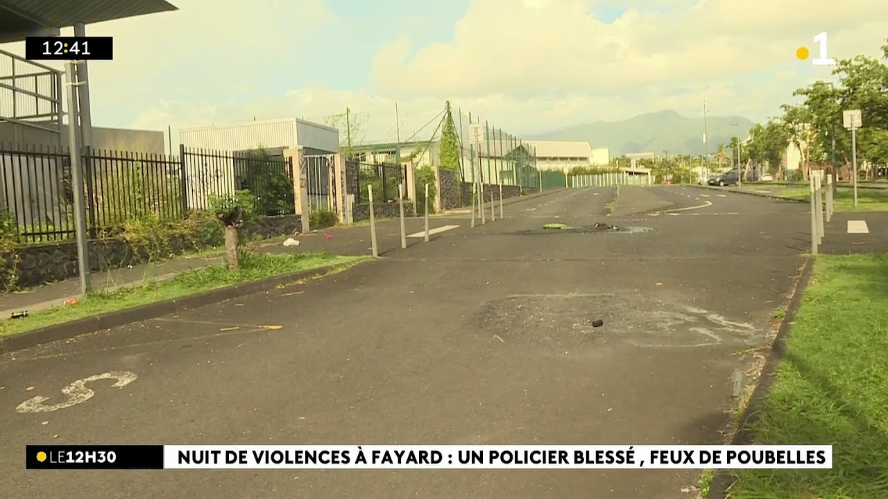 Une nuit de violences urbaines dans le quartier Fayard, à Saint-André.
