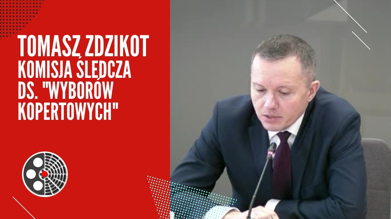 Tomasz Zdzikot - Komisja śledcza ds. 