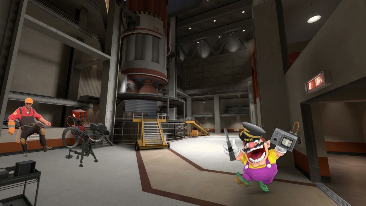 Wario dies by engineer after sapping his sentry and making an attempt to steal the intelligence.mp4