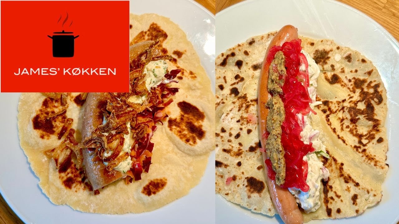 Lompe med pølse - Norsk 