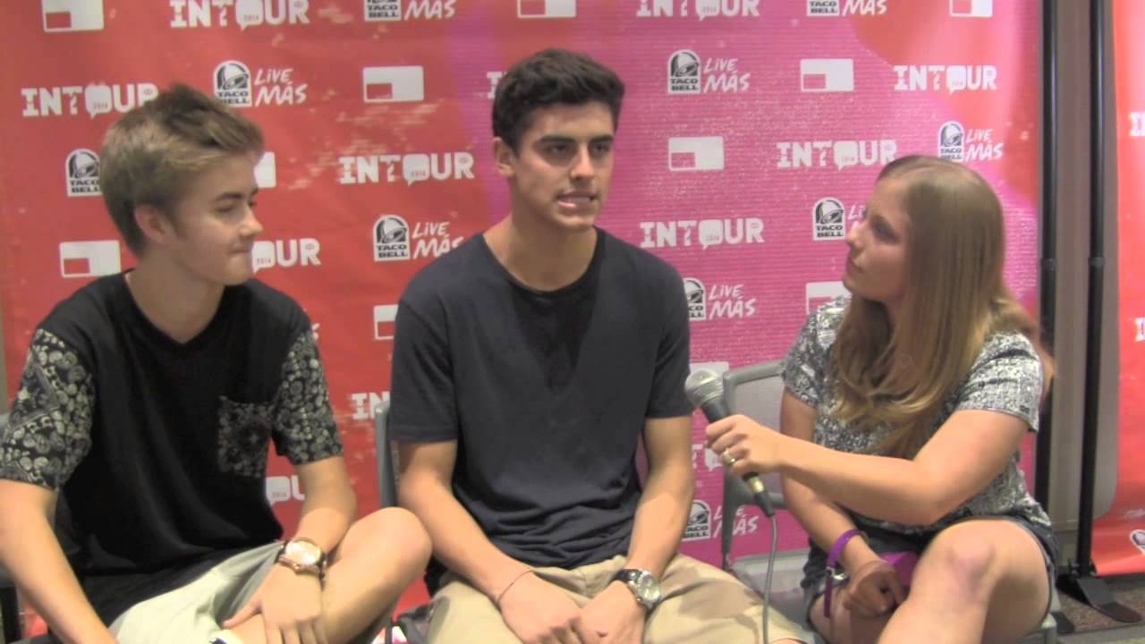 Jack Gilinsky and Jack Johnson Interview with Lipgloss Dance and Pickup Lines at INTour LA