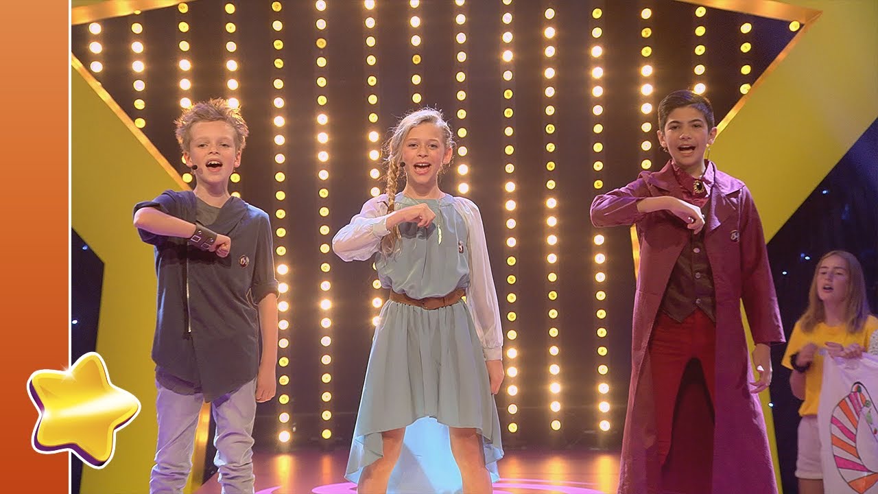 Charlotte, Delano & Lowie zingen 