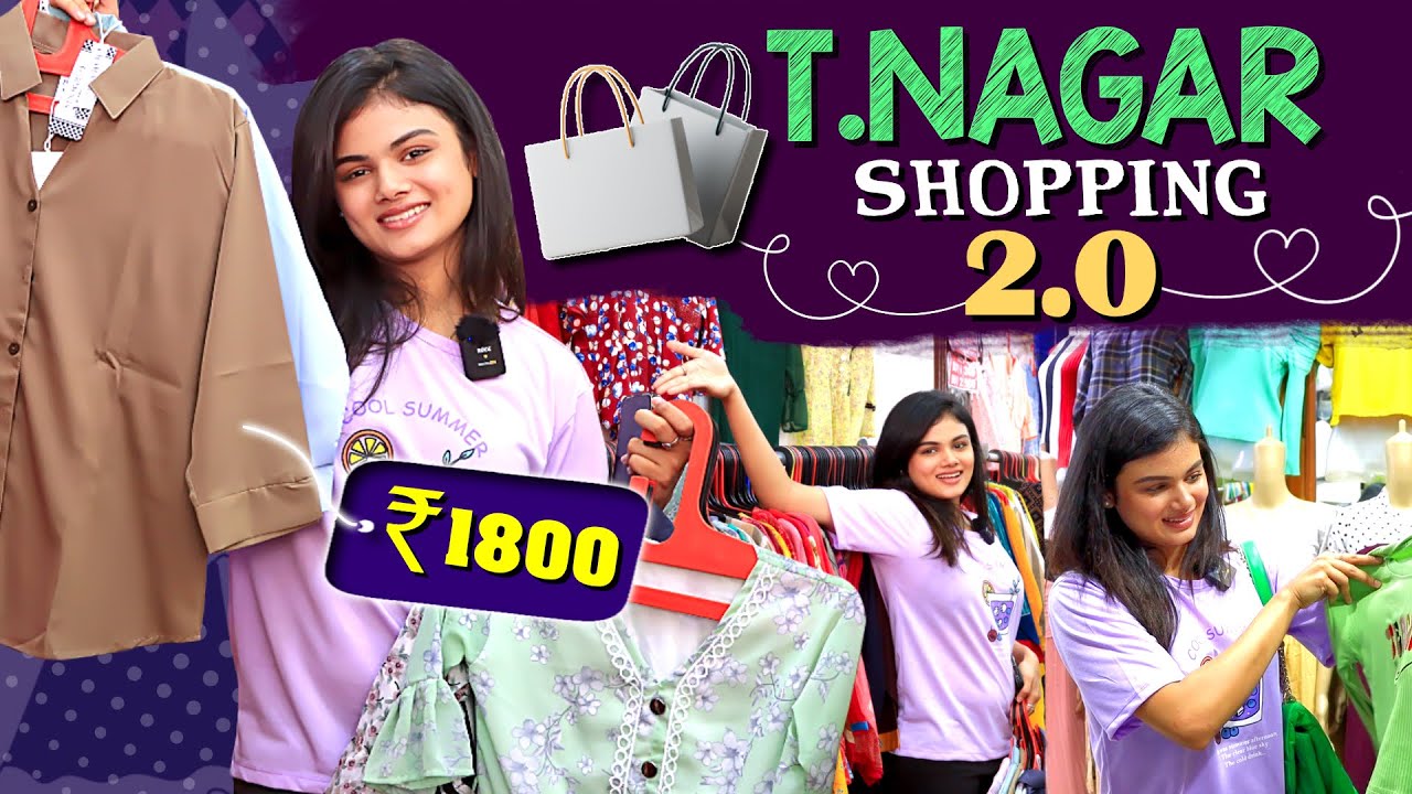 மீண்டும் T.Nagar-ல Shopping 😜 | Discount எதாவது  பண்ணி  தாங்களே 😂 | Akshitha Ashok