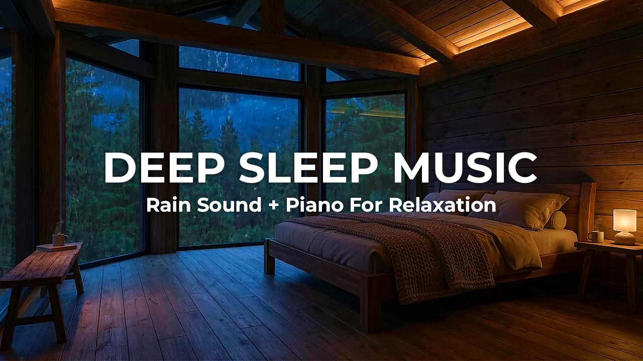 Fast Sleep Solution 🌙 Can’t Sleep? Rain & Piano Music That Calms Your Mind