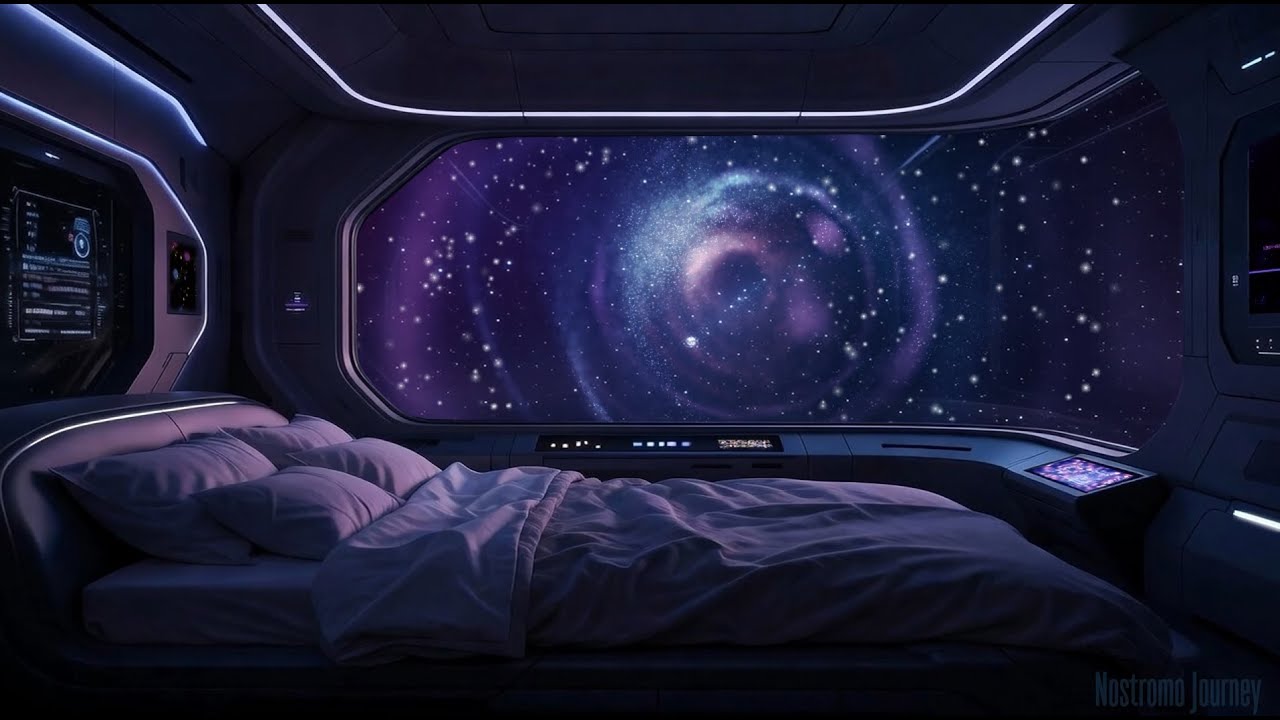 Lost in Space: Nostromo Drift 🚀 | Soft Cosmic Ambient Soundscape for Deep Calm | Sci-Fi ASMR | 4K