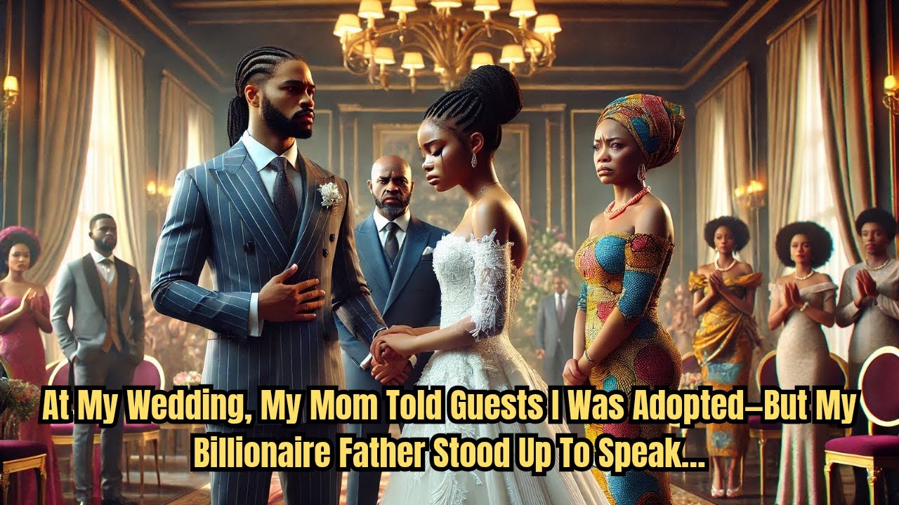 At My Wedding, My Mom Told Guests I Was Adopted—But My Billionaire Father Stood Up To Speak…#tales