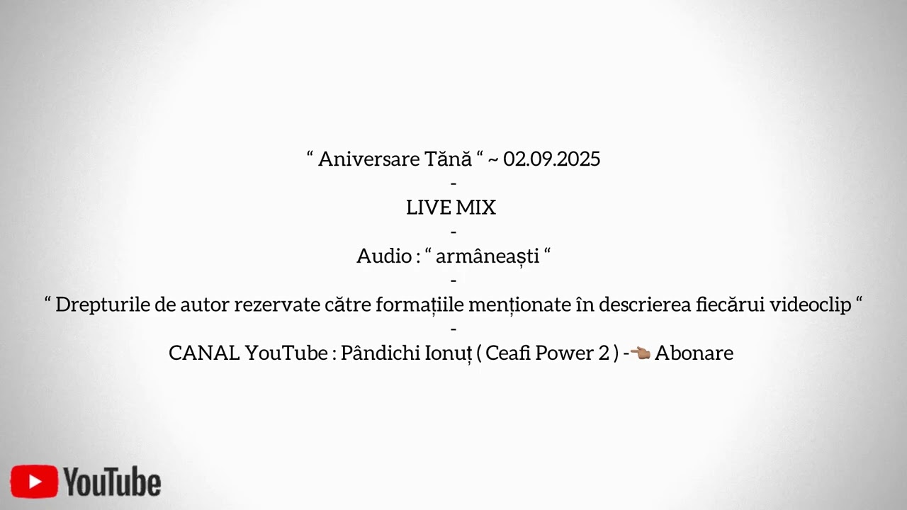 Aniversare Tănă ( IANINA ) - Live Mix - 351