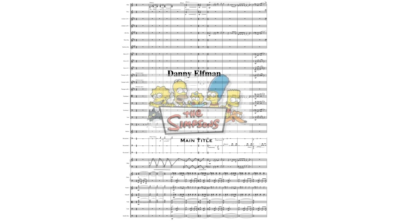 [작업 Diary] The Simpsons l Main Theme l Danny Elfman l 오케스트레이션 l 미디커버 l 미디오케스트레이션 l 영화음악 l 애니메이션