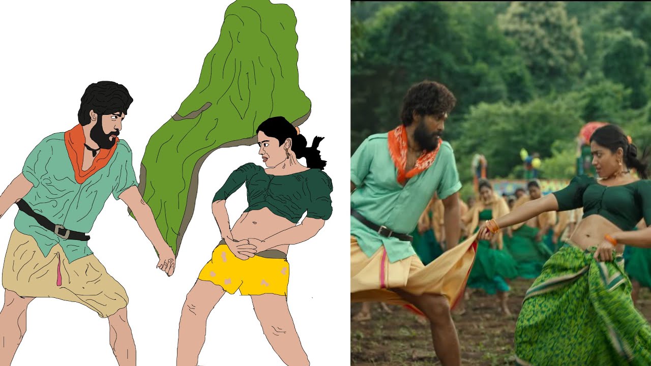 Saami Saami Full Video Song | Allu Arjun | Rashmika Mandanna | Funny Meme Drawing 🤣🤣| Funny video