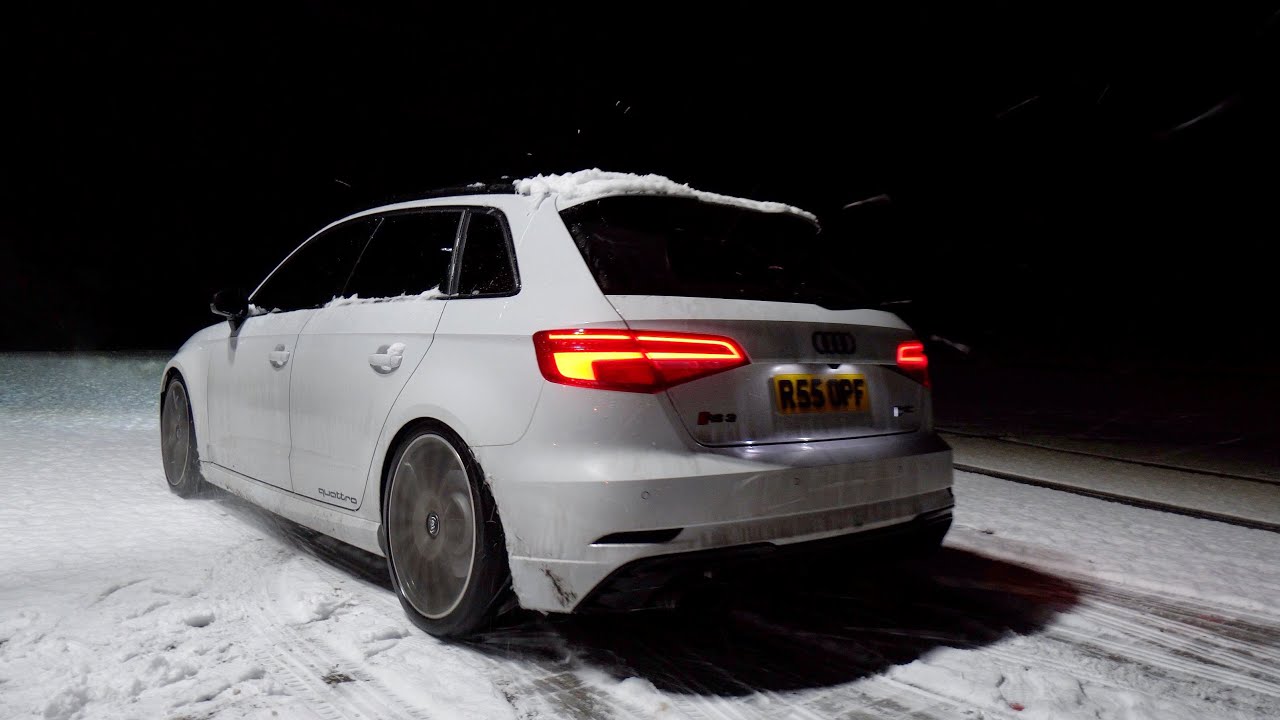 LAUNCHING my 570HP Audi RS3 in the SNOW!