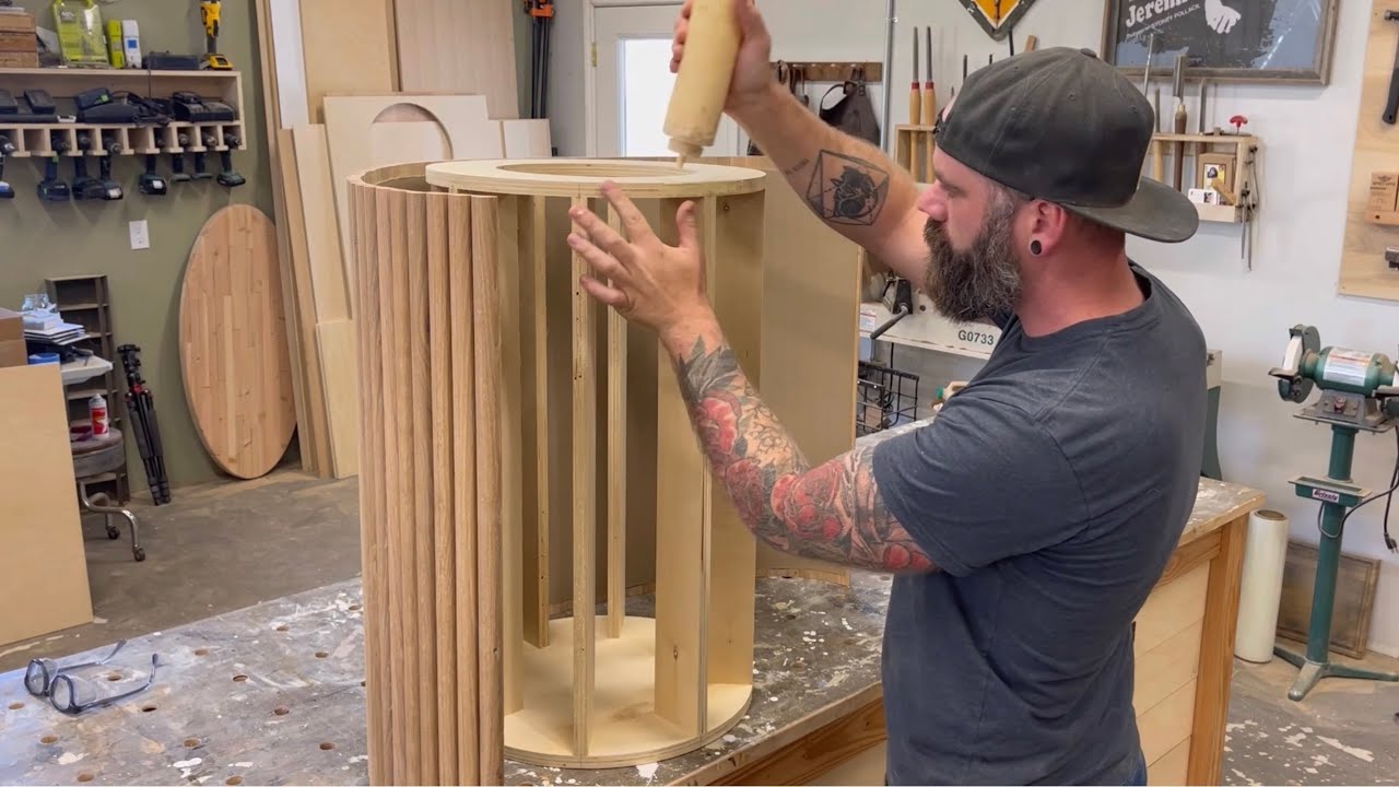 Easy Round Dining Table || You Could Totally Build This!!!