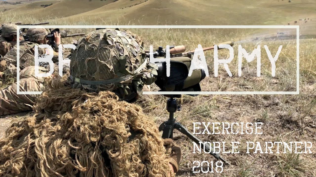 BRITISH ARMY (1 RIFLES) EXERCISE NOBLE PARTNER 2018