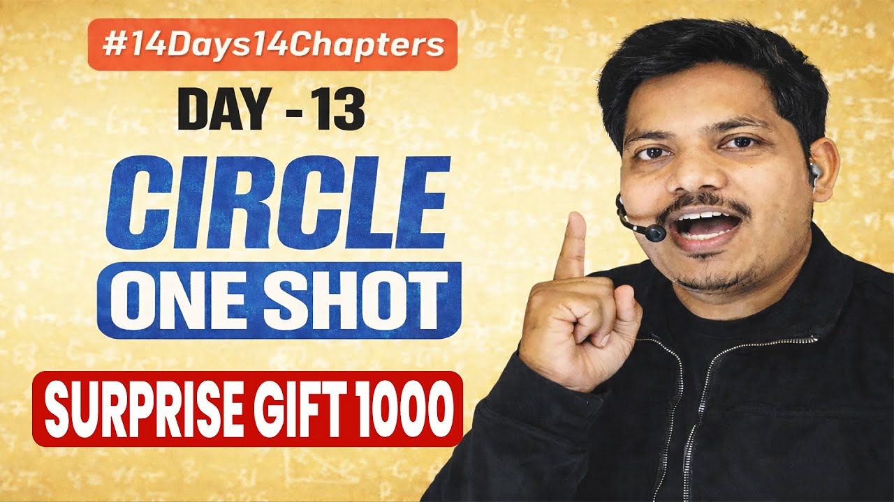 Class 10th Circle One Shot🔥| Chapter 10 Maths |  #live #14days14chapters #shobhitnirwan #Gyasu_Sir