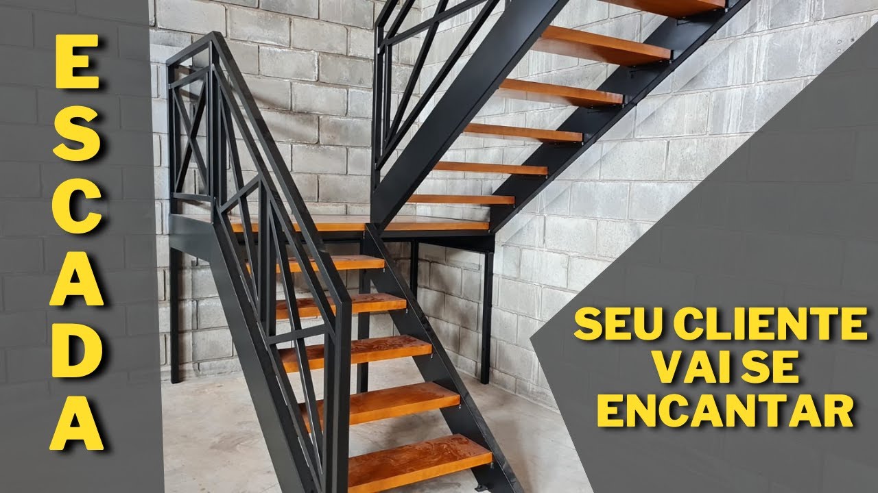 Como Fabricar Uma Escada Parte 07 (FINAL) - Fabricação dos Degraus e Finalização C/ Pintura