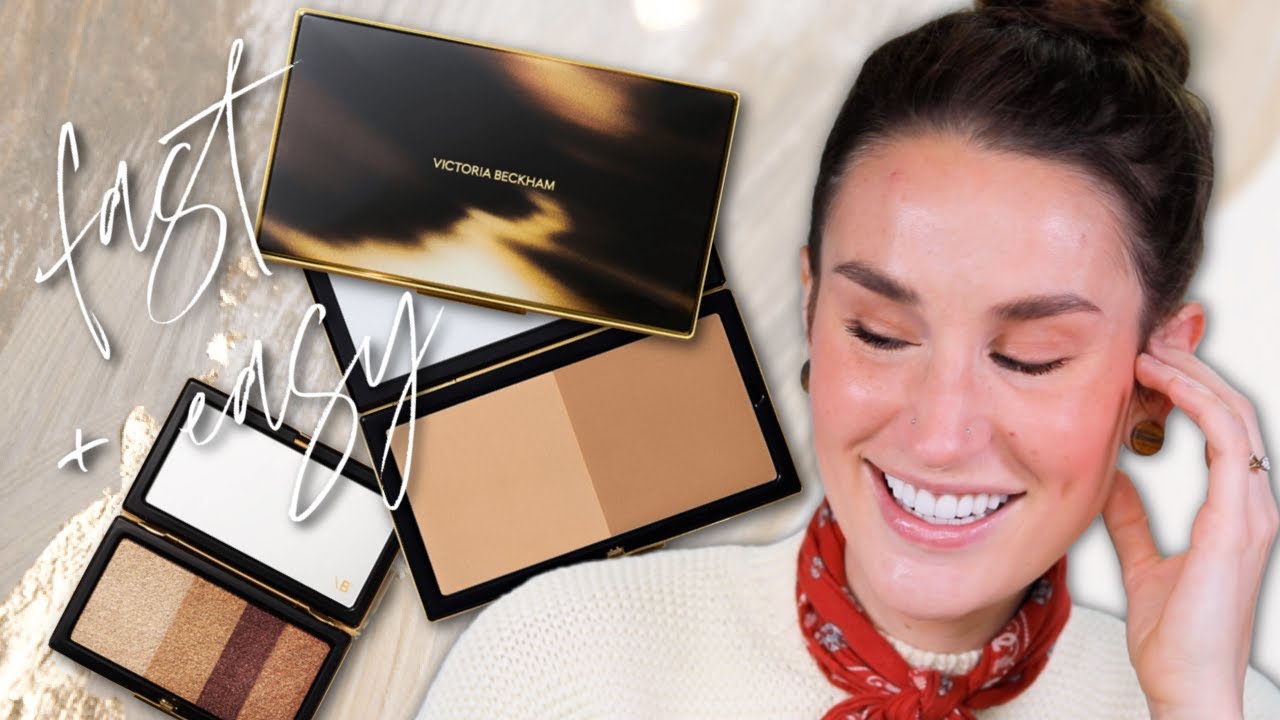 HOW TO WEAR LESS MAKEUP ft. New Victoria Beckham Bronzer Duo