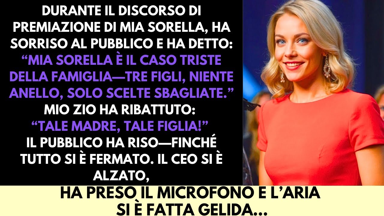 Mi Ha Umiliata Durante Il Suo Discorso—Finché Il CEO Ha Preso Il Microfono e Detto Il Mio Nome