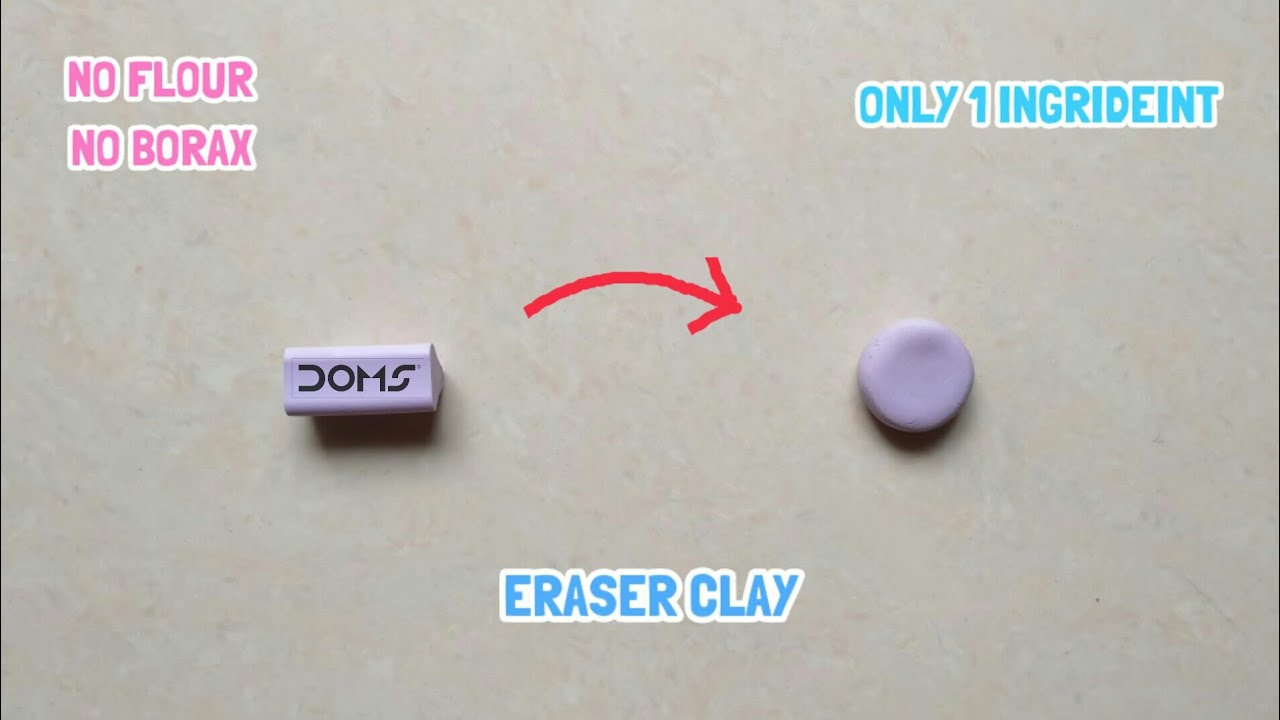 How To Make Clay At Home 😱 DIY SOFT ERASER CLAY !!🔥 Very Easy Homemade Clay In 2 Min 🕒 200% Working😱