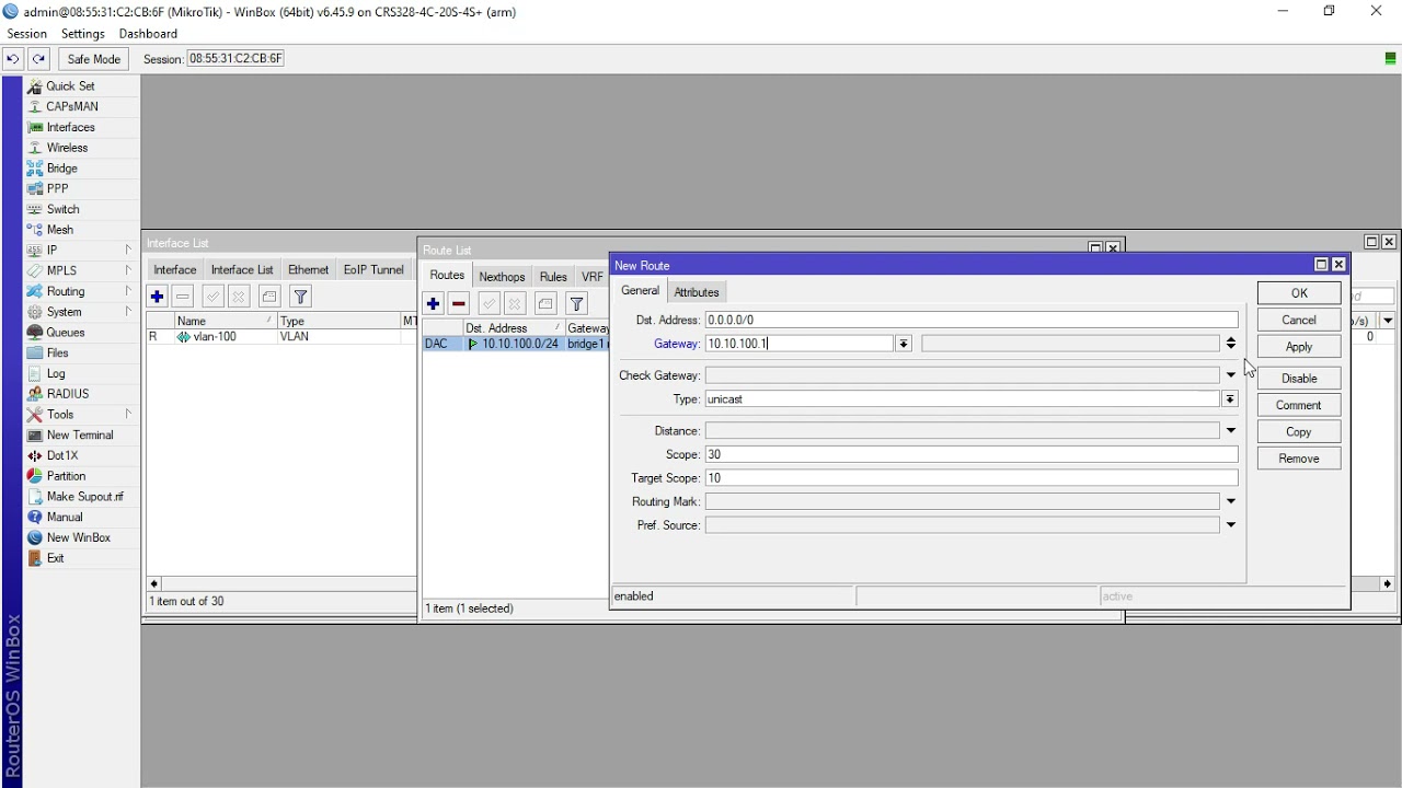 Mikrotik CRS-328-4C-20S-4S and CRS-326-24G-2S InterVLAN Configuration| Mikrotik switch Trunk port