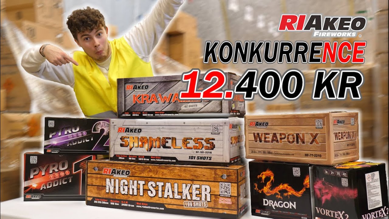 Tester Alle Riakeo Produkter Hos First Class Fireworks | KONKURRENCE | 2023-2024