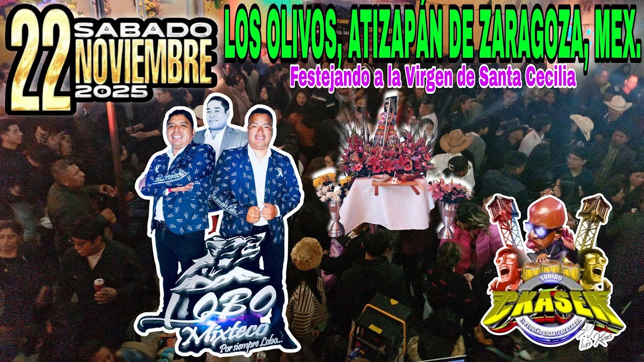 Festejo de la virgen de Santa Cecilia en Los Olivos Atizapán de Zaragoza México 22-11-25 Parte 3