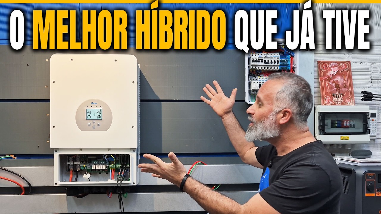 Review HÍBRIDO DEYE 5000W Split Phase 110V/220V na mesma Rede | SUN-5K-SG02LP2-US | Eduardo Aquino