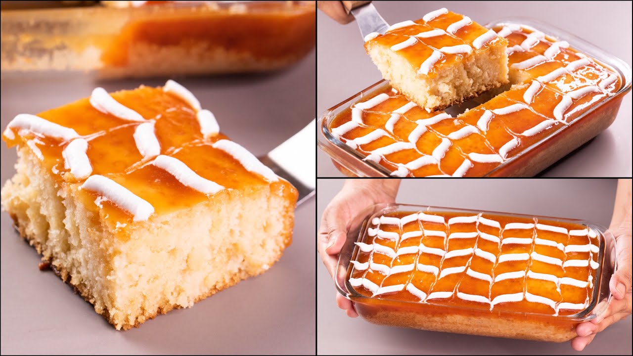 MILKY CARAMEL CAKE RECIPE | WITHOUT OVEN | SOFT & MILKY CAKE RECIPE | N'Oven Foods